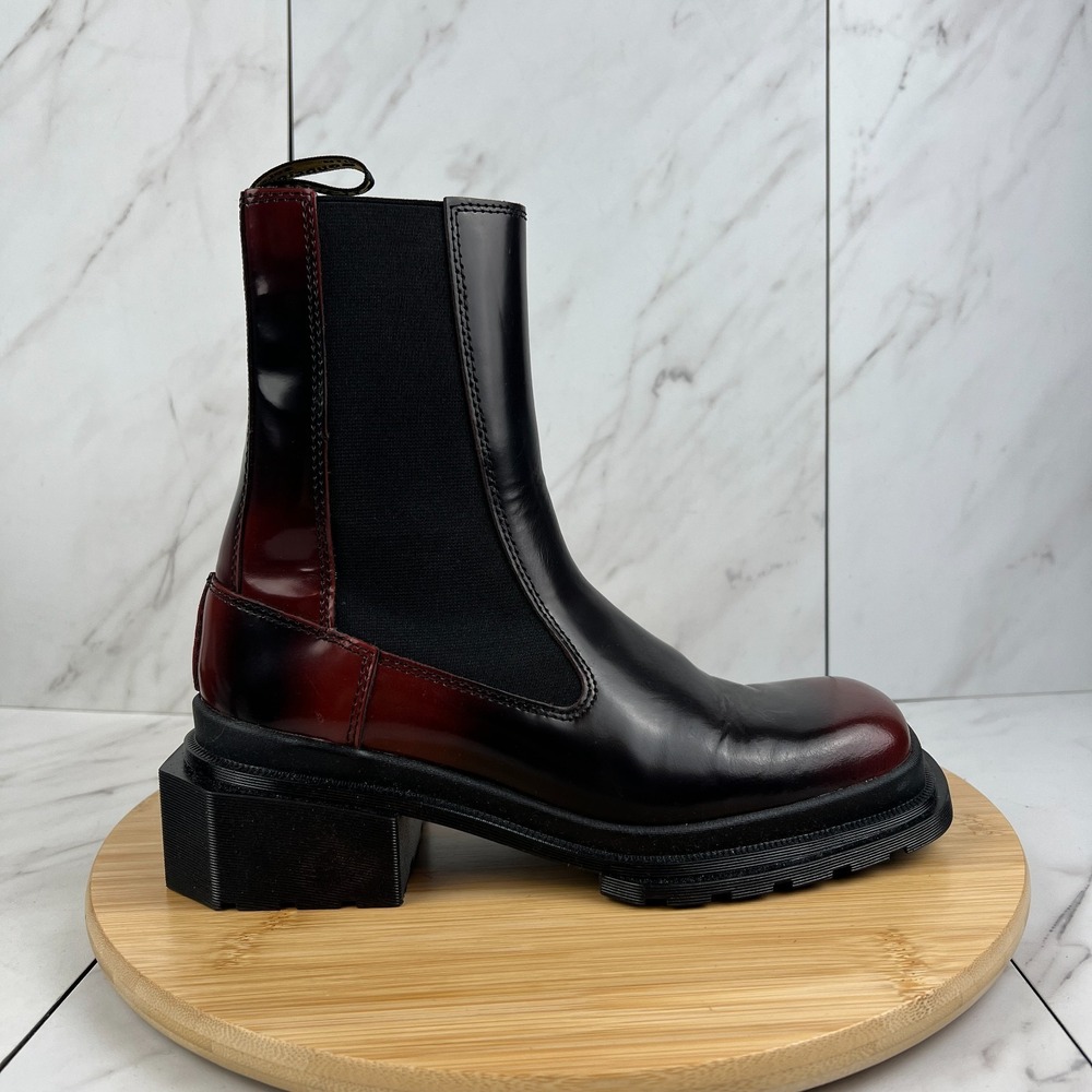 Dr. Doc Martens Maybole Chelsea Womens Size 7 Black Cherry Square Toe Boots